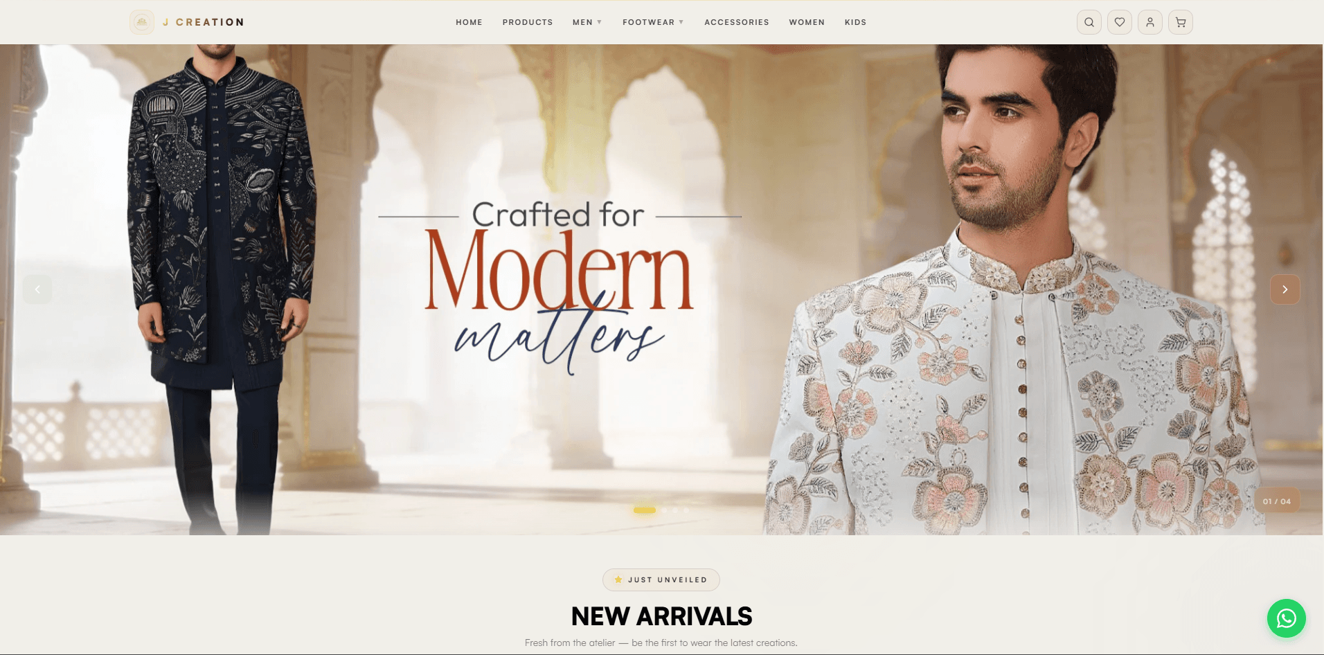 J-Creation E-Commerce preview