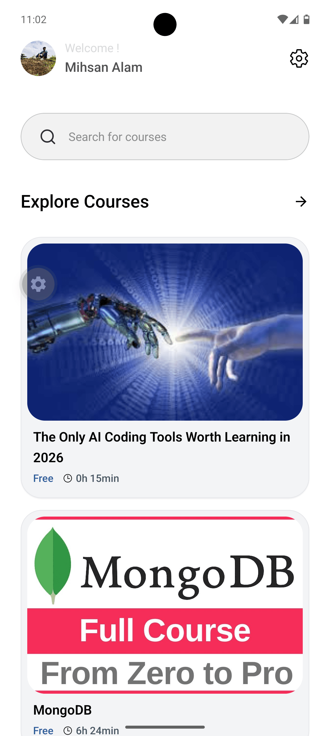 Novus Learning Platform preview
